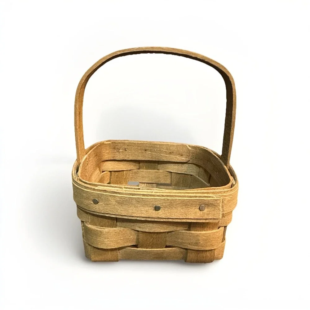 Vintage 1985 Longaberger Basket 5 X 2 W‎ Handle